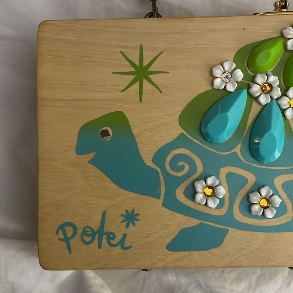 Vintage Enid Collins Poki Turtle Box bag purse - Picture 2 of 8